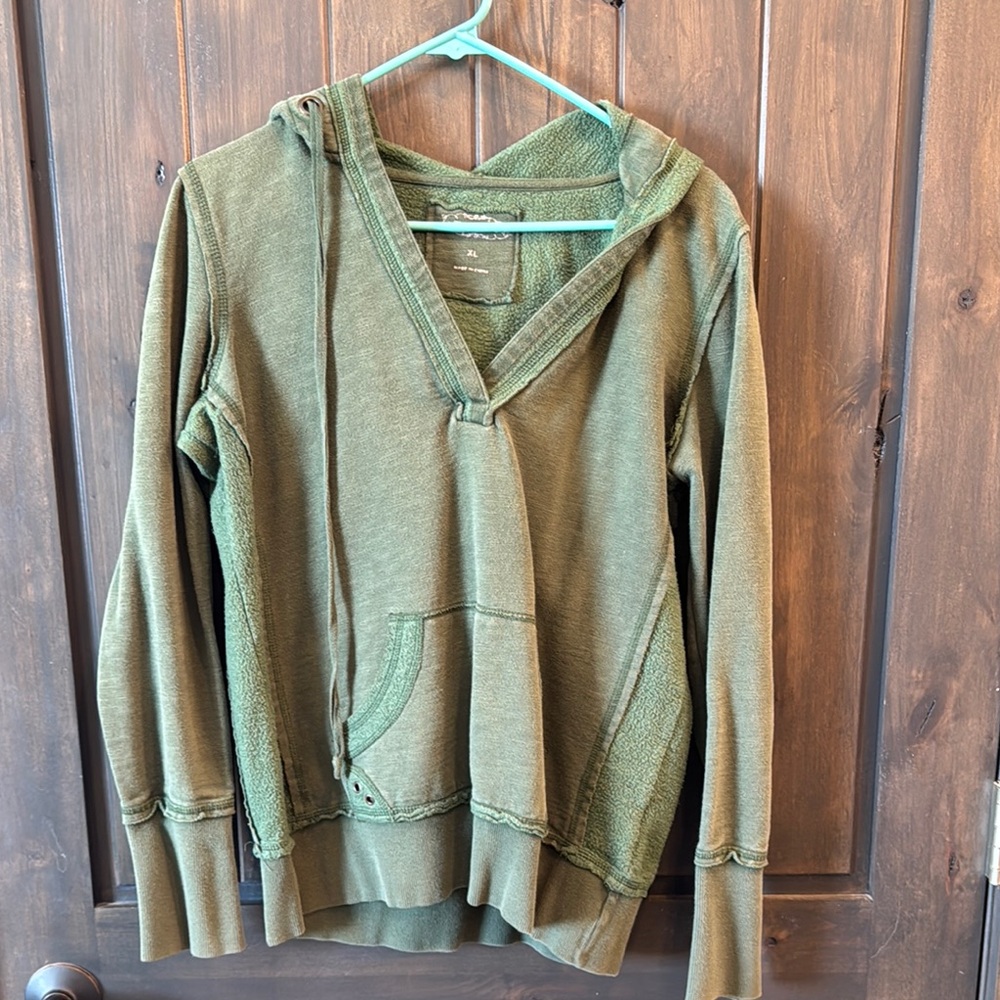 Olive Green Women's Hoodie Sweater